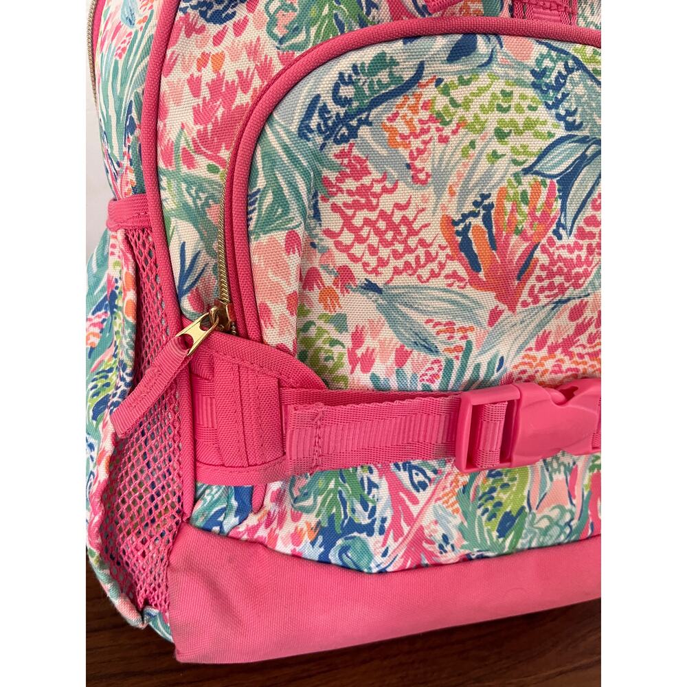 Lilly Pulitzer for Pottery Barn Kids Mackenzie Mermaid Cove Backpack School - Picture 6 of 9